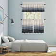 thumbnail image 6 of Natural Landscape Kitchen Curtains Valances and Tiers Set of 3 Pastoral Mountain Country Cloud Field Gradient Color Tier Curtains and Valance with Rod Pocket for Small Windows, 27.5"x24", 6 of 9
