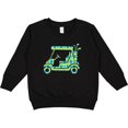 thumbnail image 2 of Inktastic Golf Cart with Argyle Pattern Toddler Sweatshirt, 2 of 4