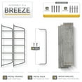 thumbnail image 3 of Sorbus 3-Tier Floating Bathroom Shelves for Wall - Wood Wall Storage for Towels, Over the Toilet Storage Cabinet, Gaming Floating Shelves, Bathroom Accessories, and Home Decor (Gray), 3 of 6