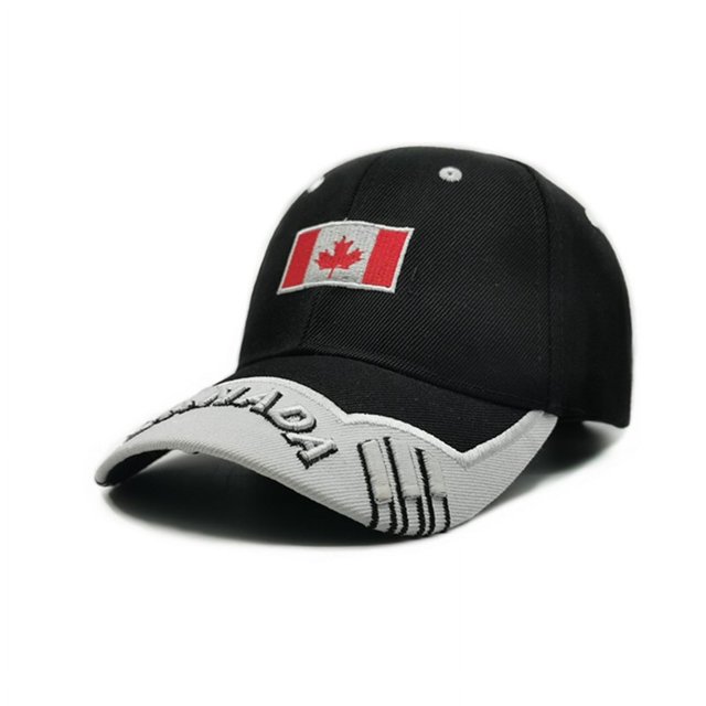 Canada Hat Maple Leaf Embroidered Cap for Men Vintage Washed Adjustable Sun Hat