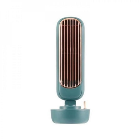 

Big Save! 11.5 Air Tower Table Fan 2- in -1 USB Bladeless Fan Quiet Humidifying for Home Office