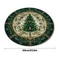 thumbnail image 3 of EGNMCR Christmas Round Rug Living Room Festive Floor Mat Crystal Velvet Decorative Living Room Rug A chopper, 3 of 3