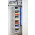 thumbnail image 2 of mDesign Fabric Over Rod Hanging Closet Storage Organizers, Set of 2 - Gray, 2 of 7