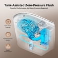 thumbnail image 5 of JOMOO Smart Bidet Toilet with Instant Warm Water Wash, Auto Open Lid, Heated Seat & Dryer, Self-Cleaning Nozzle, Foot Sensor Flush, Tank-Assisted Powerful Flush, 5 of 20