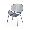 thumbnail image 6 of Tcbosik 2 Pack Armless Patio Chair, Metal Side Chair, Lounge Chair for Balcony, Deck, Garden, Patio, Easy Assembly, Navy, 6 of 10