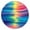 Colorful Striped Pattern, variant on Colorful Rainbow Tie Dye Spiral Pattern Round Fitted Tablecloth with Elastic Edge,Dining Table Cover Waterproof,Outdoor Round Tablecloth for Camping,Dining,Indoor and Outdoor