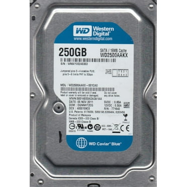 WD2500AAKX-001CA0, DCM DGNNHT2CG, Western Digital 250GB SATA 3.5 Hard Drive