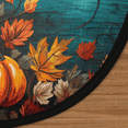 thumbnail image 3 of CURLYOOT Round Rug 3ft Fall Farmhouse Area Rug, Washable Circle Mat Non Slip Floor Carpet Mat, Pumpkins Soft Indoor Rugs for Entryway Living Room Dining Room Bedroom, 3 of 7