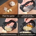 thumbnail image 2 of Prensa Ajo Acero Inoxidable Picadora Manual Herramientas para Frutas Y Verduras (), 2 of 4
