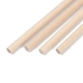 thumbnail image 2 of 200pc Round Wooden Sticks Dowel Rods for Toy Building Model Material Supplies PeachPuff 15x0.4cm, 2 of 3