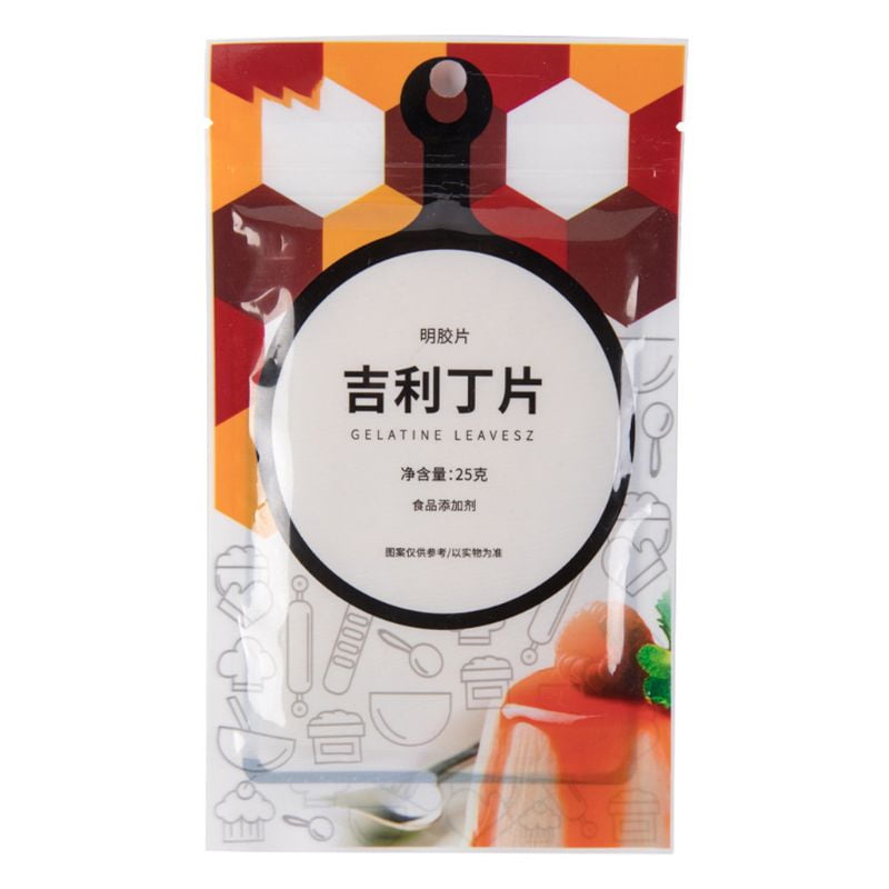 ZUARFY 25g 10 Large Sheets of Halal Silver Leaf Gelatine Beef Gelatin