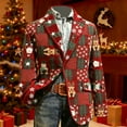 thumbnail image 2 of Christmas blazer for men Corduroy Jacket Casual Slim Fit For Holiday Parties And Formal Events With Stylish Modern Design, 2 of 3