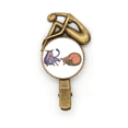 thumbnail image 1 of Pintura acuarela miaoji gato azul Broche broche broche broche Metal retro, 1 of 3