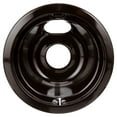 Range Kleen P139402XCD5 Style B Heavy Duty Black Porcelain Drip Pans, 2
