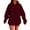 Z_Red, variant on Breezora Women's Oversized Cotton Hoodie Pullover Sweatshirt Soft Warm Winter Essential for Casual Street Style L Size Green