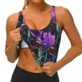 thumbnail image 3 of Balery Starry Night Iris Field Sujetadores deportivos con espalda cruzada para mujer, acolchados, sin costuras, de alto impacto, ideales para yoga, gimnasio, entrenamiento y fitness.-Large, 3 of 8