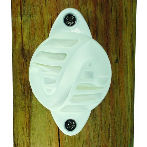 Field Guardian Wood Post, Nail on Insulator, Isoline, Polyrope, White, 100-Pack