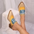 thumbnail image 6 of DeHolifer Wingtips Oxford Shoes for Women Lace-Up Cutout Brogues Saddle Shoes Vintage Low Block Heel Almond Toe Non-Slip Work Lightweight Casual Shoes, 6 of 8