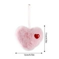 thumbnail image 4 of NOVELAR Fluffy Heart Decorations, 6-Pack Polyester Ornaments, Adds Warmth and Joy to Any Room, Ideal for Valentine's Day and Year-Round Festive Accents, 4 of 5