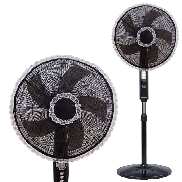 Paquete de 2 protectores de seguridad para ventilador de verano, cubiertas redondas para ventilador eléctrico, protector de dedos para niños y bebés, cubierta de red de malla para ventilador eléctrico