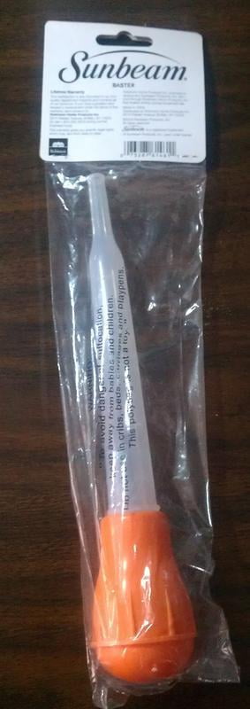Sunbeam Plastic Turkey Baster 10.5 in - Red