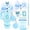 Blue Slate, variant on Accessories Set for Stanley Cup,Letter Stickers Bling Straw Topper for 40/30/20 oz Tumbler: Bow Charms, Butterfly Cap, Pearl Strap, Silicone Boot, Accessories for Stanley Quencher H2.0