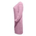 thumbnail image 4 of Robe en Maille à Manches Longues pour Femmes Robe Décontractée Côtelée Solide, 4 of 5