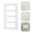 thumbnail image 2 of WEUVEB Sleek White Decorative Light Switch Plate Cover for Wall Outlets, 2 of 9