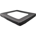 thumbnail image 2 of D.N.G. BEDDINGS 1 Piece Box Spring Cover - 100% Egyptian Cotton, 800 TC, Wrap Around 4 Sides Bed Skirt for Hotel & Home, Fits Box Springs up to 10 Inch - Twin XL, Stripe Dark Grey Color, 2 of 8