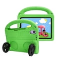 thumbnail image 6 of Allytech Kids Case for iPad mini 6th 7th Gen 8.3" 2021,  Silicone EVA Rubber Handle Stand Cute Car Design Shockproof Lightweight Kids Friendly Case Cover for Apple iPad mini 6 / Mini 7 - Green, 6 of 6