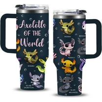Axolotl Gifts, 40oz Axolotls of The World Axolotl Tumbler with Straw and Lid, Gifts for Axolotl Lovers, Axolotl Stuff, Axolotl Birthday Gifts For Girls/Boys, Axolotl Cup, Axolotl Coffee Travel Mug