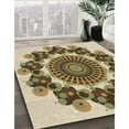 thumbnail image 2 of Ahgly Company Indoor Square Patterned Red Dirt Brown Area Rugs, 6' Square, 2 of 6