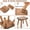 11.8"D x 11.8"W x 11.6"H, variant on Wooden Step Stool, Non-Slip One Step Stool for Adults, Holds up to 300 Lbs, Portable & Sturdy, Footstool for Bedroom, Bathroom, Kitchen, Easy to Assemble