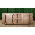 thumbnail image 5 of 108 inch x 40 inch Farmhouse Pine Wood Rectangle Folding Table - Rustic, 5 of 5