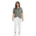 thumbnail image 5 of (3 pack) JMS Just My Size by Hanes Women's Plus Size 2 Pocket Pull On Pants, Single and 2 Pack, 5 of 7