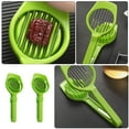 thumbnail image 2 of COMPUKAS Household Fruit Slicers Green Plastic 2Pcs 7.7X2.8X0.6In, 2 of 8