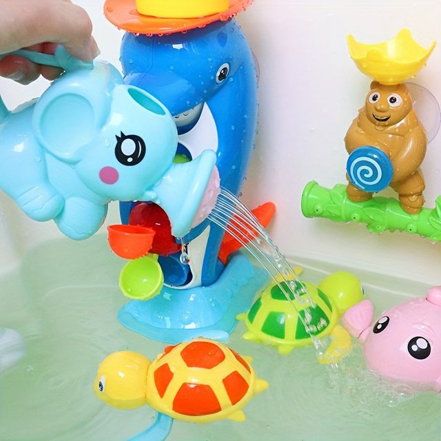 1pc, Fun & Safe Bathtime toy, Interactive Elephant Sprinkler Toy, Educational Bath Gift
