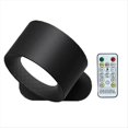 thumbnail image 1 of Apliques de Pared LED con Control Remoto y Táctil, Lámpara de Pared con 3 Temperaturas de Color y Luz Magnética Regulable de 360°, Color Negro, 1 of 9