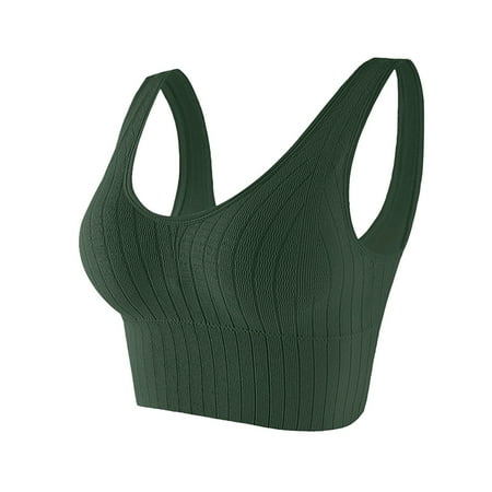 LEEy-World Lingerie for Women Underwire Bra Push Up T Shirt Bra Modern Demi Bra Lightly Padded Bra with Convertible Straps Green One Size