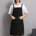 thumbnail image 1 of Visland Cooking Apron Sleeveless Large Pocket PVC Adjustable Waist Strap Chef Apron for Restaurant, 1 of 8