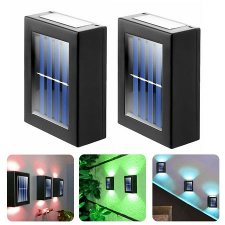 

knqrhpse led lights for bedroom Outdoor Solar LED Deck Fence Light Paths Garden Stair Step Sensor Lamp led lights