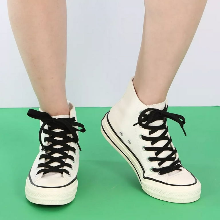Sneakers Converse 45 Inch Laces 2pair Double Layers Flat Shoelaces