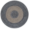 thumbnail image 2 of SAFAVIEH Braided Kennedy Bordered Reversible Area Rug, Natural/Blue, 5' x 5' Round, 2 of 10