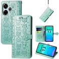 thumbnail image 2 of Funda Cartera FOXDOCK para Xiaomi Redmi 13 4G , Flip PU con Relieve de Gatos y Perros, Tarjetero y Soporte, 2 of 6
