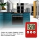 thumbnail image 5 of Inteprter Temporizador de cocina Dispositivo de cuenta regresiva Temporizadores de cocina Deportes al aire libre Resistencia al desgaste Accesorios para el Electrodomésticos Rojo Inteprter HA024188-03, 5 of 6