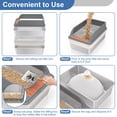 thumbnail image 7 of Stainless Steel Sifting Litter Box With Lid  Xl Extra Large Cat For Pine Pellets & Big Cats Metal Pellet Sifter Pan System Odor Control Liners Scoop, 7 of 7