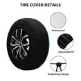thumbnail image 2 of Gukieu Northern Lights Print Car Tire Cover, Adjustable Waterproof and Dustproof Tire Protection Cover, Suitable for SUV, Truck, Van-14 inch, 2 of 6