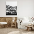 thumbnail image 2 of Stupell Indtries Snow Cap Mountains High Contrast Black White Landscape,36 x 48,Design by Shelley Lake, 2 of 6