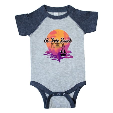 

Inktastic St. Pete Beach Florida Sunset Gift Baby Girl Bodysuit