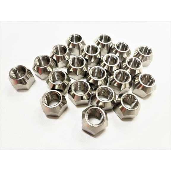 eCustomrim 20-Pack 1/2" Open 304 Stainless Steel Lug Nuts For Trailer Wheels 1/2-20 Thread